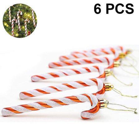 6 st Inflatable Candy Cane Dekorationer, Uppblåsbara Godisballonger