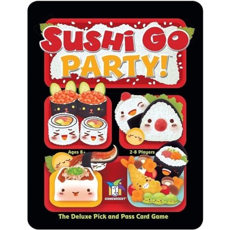 Sushi Go Party - Korttipeli | Ikä 8+ | 2-8 pelaajaa | 20 minuutin peliaika