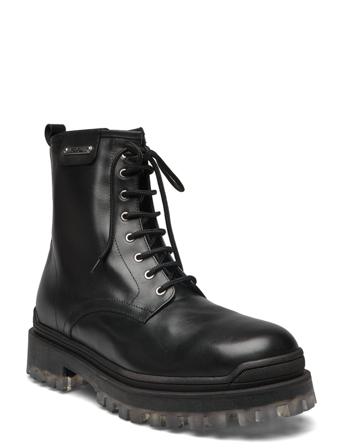 Biker Ii Mid Lace Black Karl Lagerfeld Shoes