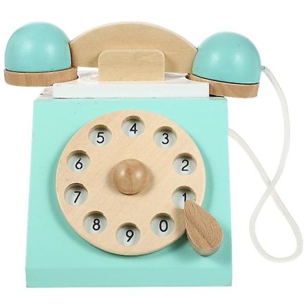 1 stk. Leke Telefon i Tre for Barn, Simulering av Hvitevarer for Barn