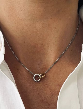 Bud to rose Hitch Necklace Mix - Silver - ONE SIZE