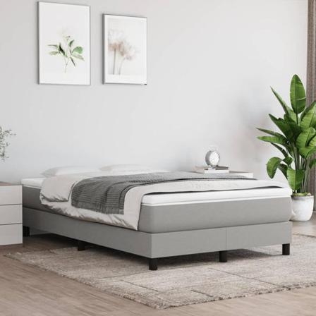 Vidaxl Pocketresårmadrass Ljusgrå 120x200x20 Cm Tyg Grå