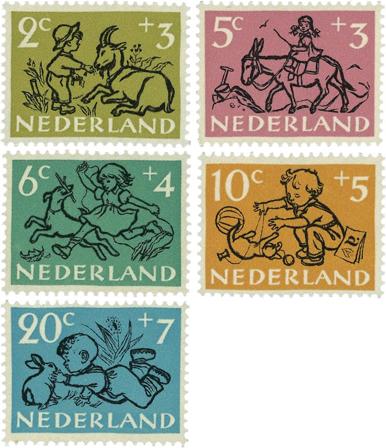 Holland 1952 - NVPH 596-600 - Postfrisk