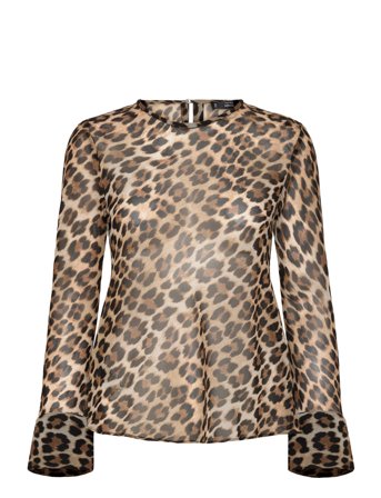 Mango | Leopard Print Blouse | XS