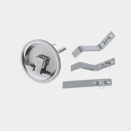 Deck fitting Roca, Ø70 mm, lockable, spring-loaded, stainless steel 316