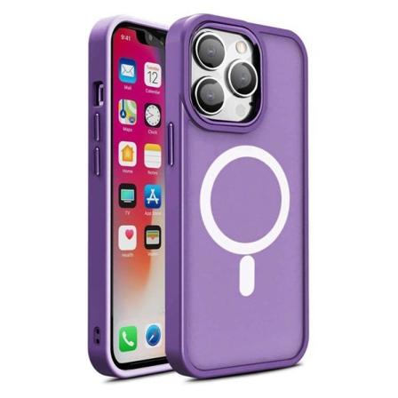 iPhone 15 Puhelimen Kuori MagSafe Magnetic Matte - Lila