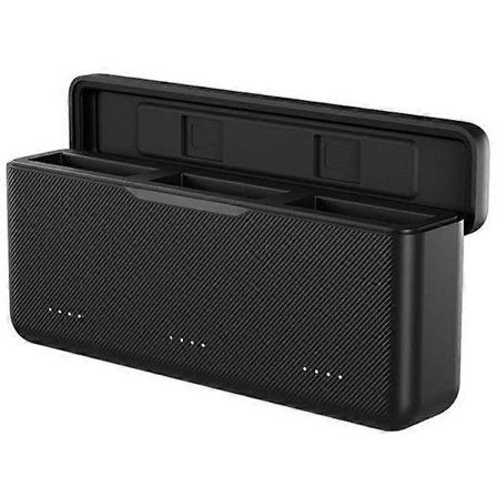 TELESIN S0-BCG-02-TDJ DJI -pikalatauskotelo Osmo Action 5 Pro / Action 4 / Action 3 -kameroille, Akun latauskotelo TF-korttipaikalla