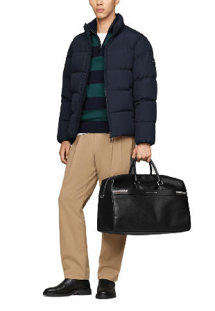 Tommy Hilfiger Th Corp Texture Duffle Väskor Herr Svart ONESIZE