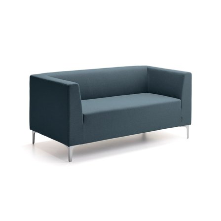 2-seater sofa CASUAL, fabric CURA, navy blue