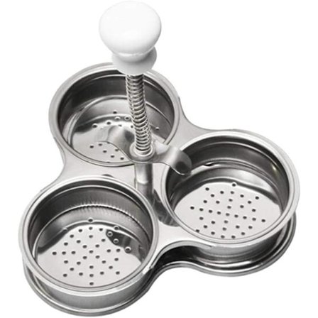 Luxshiny Egg Poacher Insert Rustfritt Stål Posjert Eggkoker Egg Poaching Kopper Egg Poachers Nonstick