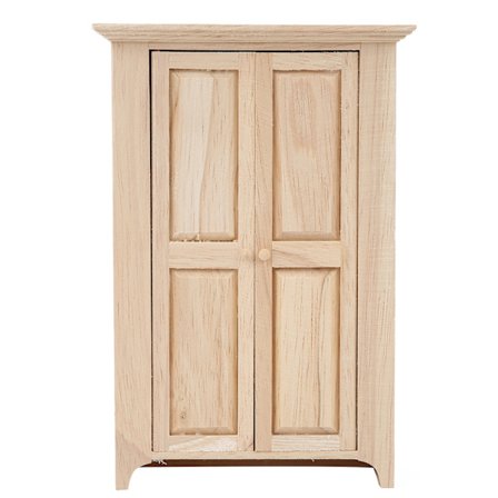 1:12 Dockskåp Miniatyr Trä Garderob Simulerad Möbelmodell Leksakstillbehör