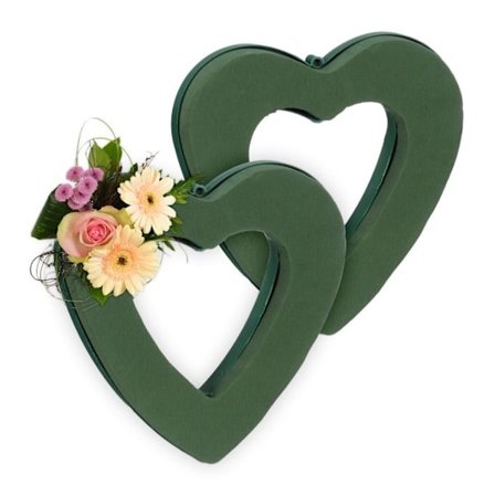 Blommigt skumhjärta set om 2