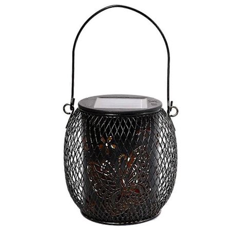 Solcellehavelampe Solcellelampe Lanterne Kunst Udendørs Dekorativ Solar LED-lampe til Gårdhave Landskab Have Sommerfugl