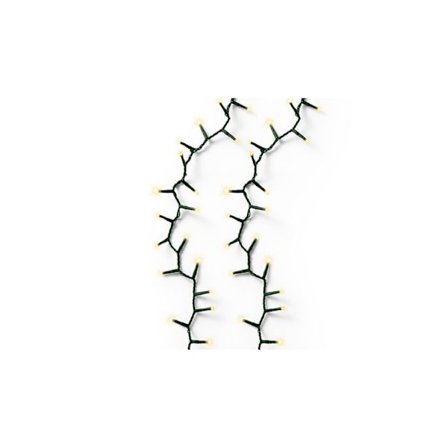 Multifunktionell kompakt LED-garland 750 LED guld mjuk med grön utomhuskabel 16 M