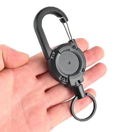 1 kpl lanka Urheilullinen sisäänvedettävä avaimenperä Anti-Lost Metal Easy - varastossa