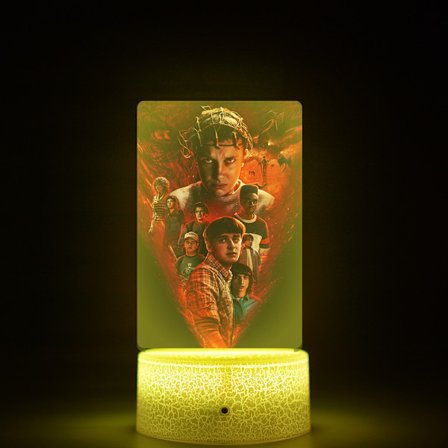 Stranger Things 5 TV-serie Perifer Sømløs Innvendig Trykk Fargetrykt Nattlys