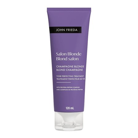 John Frieda Salon Blonde Tone Perfecting Treatment Champagne Blonde Champagne 120 ml, Hår, Shampoo, Silver Shampoo