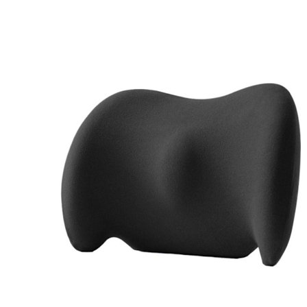 Lændestøttepude til kontorstole, lindring af rygsmerter (sort)
