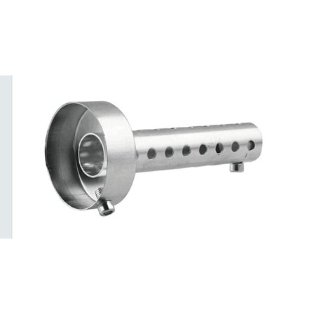 Sølv 60mm motorsykkel eksosdemper motorsykkel eksos kan sette inn lyddemper