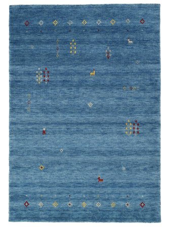 Gabbeh Giza Teppich - Blau 160X230 Wolle, Im Klassischen Stil