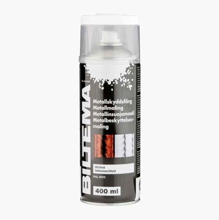 Biltema - Metallmaling hvit 400 ml