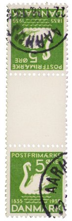 Danmark - Tête-bêche AFA Tb 6 - Parstykke - Stemplet