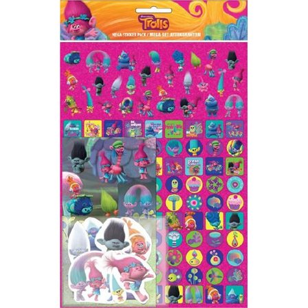 Trolls Megapack 150 stk klistermærker pynt dekoration