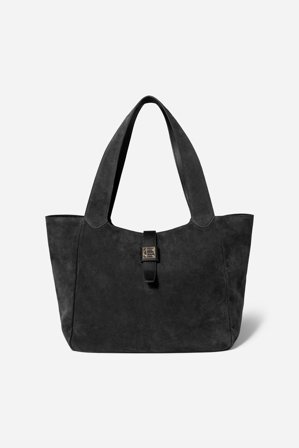 CAMILLA PIHL - Lucille Tote Bag Large - Black Suede - One Size