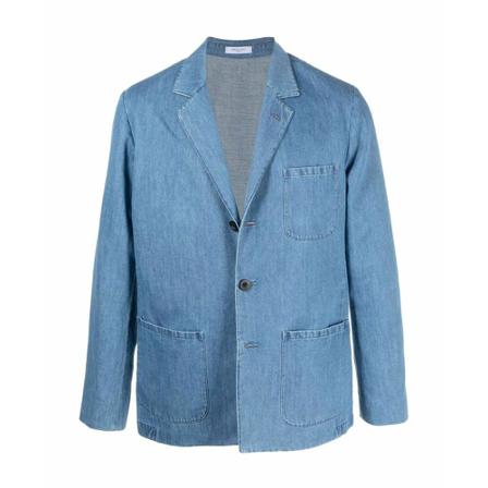 Boglioli Denim blazer jacket , Blauw , Heren , Maat: M