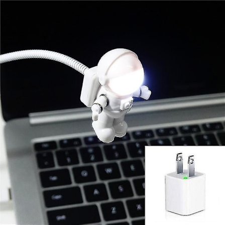 USB-avaruusmies yövalo LED-tietokonepöytälamppu tietokonepöydän pieni koriste
