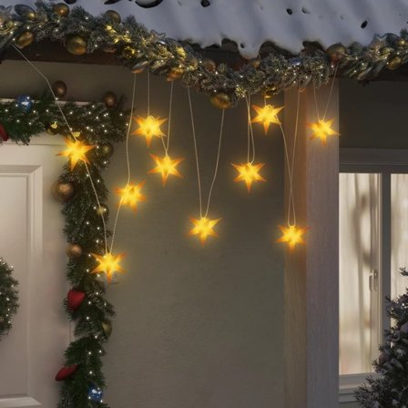 VidaXl Stjärna 10 Leds Gul 10 Cm - Litenleker