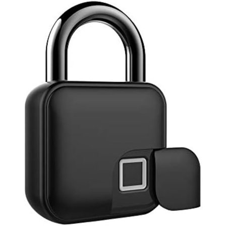 Fingerprintlås (Premium Smart Bluetooth Fingerprint hængelås) hængelås med fingeraftryk (Gym Locker Lock 6r generation) med