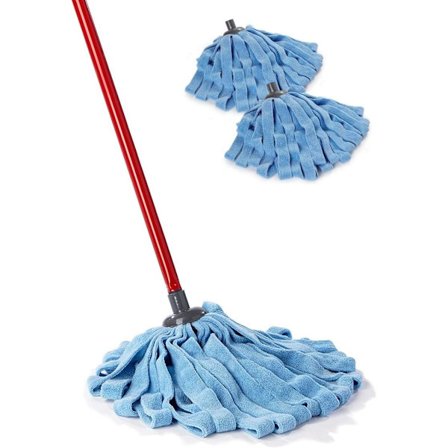 Mopp Refill, Pakke med Moppehode Erstatninger, Passer alle Mopper, Autentisk Moppehode