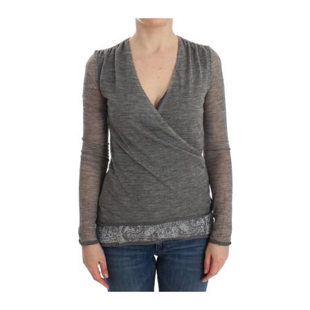 Ermanno Scervino Long Sleeve Sweater Grå, Dame