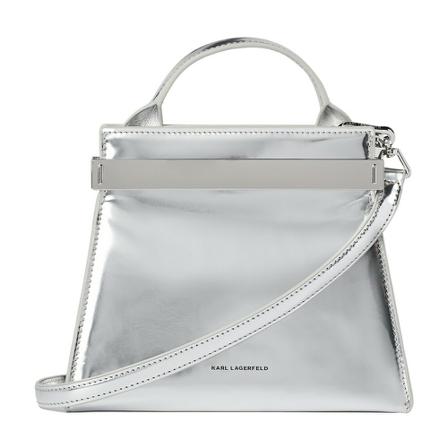 Karl Lagerfeld Kross Archive Small Top Handle Taske Grå, Dame, Størrelse: ONE Size