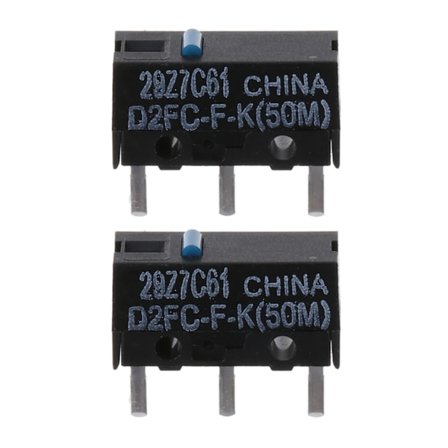 2/10st Original Mus Micro Switch Micro Button Blue Dot D2FC-F-K Switchar