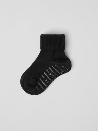 Polarn O. Pyret - Anti-slip socks merino wool - 19|21 - Childrenswear - black