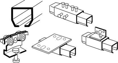 Z Dejo 100 L Bæreskinne 5 m, Dør- & vindusbeslag