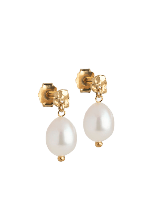 ENAMEL Copenhagen Örhängen Poe Pearl Dam Guld ONESIZE