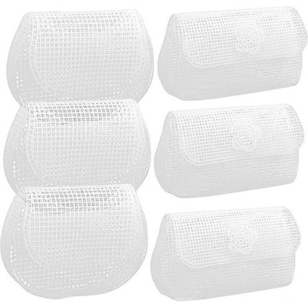 4 st Sy Plast Canvas Gör-det-själv Väska Mesh Ark Plast Canvas Set Plast Mesh Ark Set