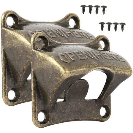 2 kappaletta seinään kiinnitettävää pullonavaajaa, seinään kiinnitettävä pullonavaaja