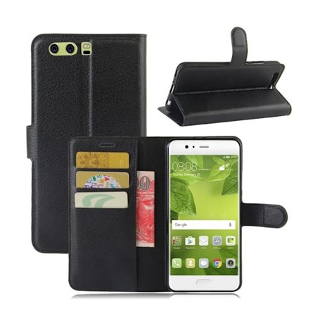 Huawei P10 Plus litchi fiber läderfodral - Svar