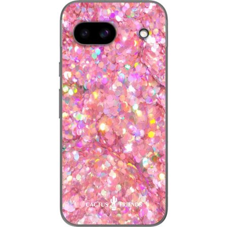 Yhteensopiva Puhelinkuori Google Google Pixel 8a Cactus and Friends – PinkGlitter