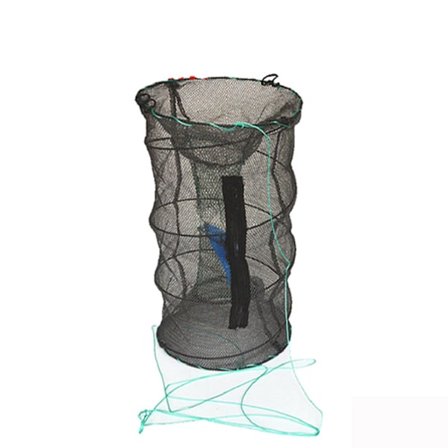 Krepstefelle, Reke- og Småfiskfelle, Bærbar, Slitesterk, Sammenleggbar Hummer- og Kastegarn