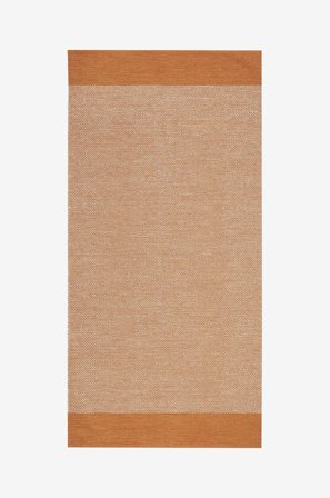 KM Home - Bomuldstæppe Alva - Orange - Bomulds- & kludetæpper - 240X340 - Fra Homeroom