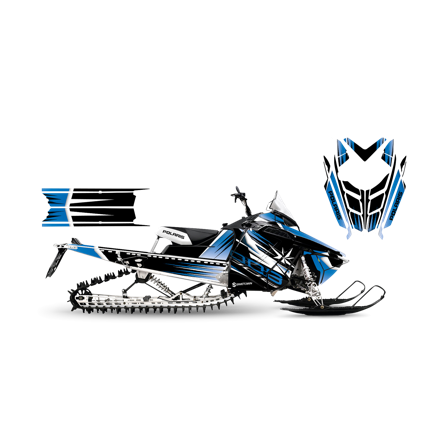 Dekalkit SweTown Speed Blå - Polaris 600 RMK 144 2012-2016