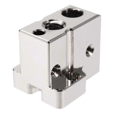 CR10 Pläterat Koppar Värmeblock för 3D-skrivare, Hotend Värmeblock