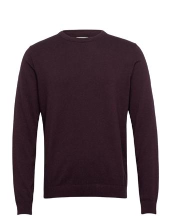 Jjebasic Knit Crew Neck Noos Neulepaita Pyöreä Kaula-aukko Punainen Jack & J S