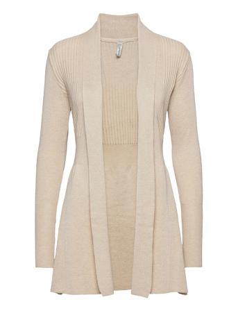 Sc-Dollie Stickad Tröja Cardigan Creme Soyaconcept