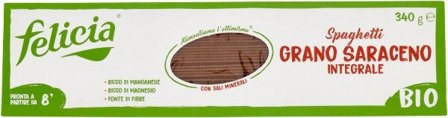 Felicia Bio Spaghetti Integrali Grano Saraceno Senza Glutine 340g